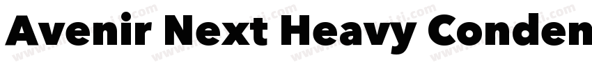 Avenir Next Heavy Condensed字体转换